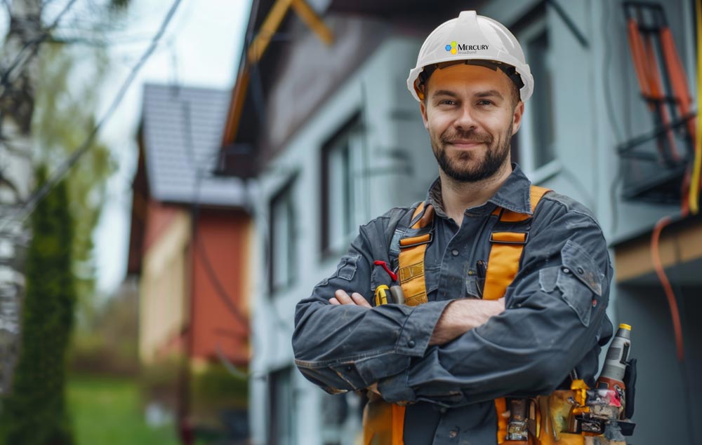 Mercury installation worker